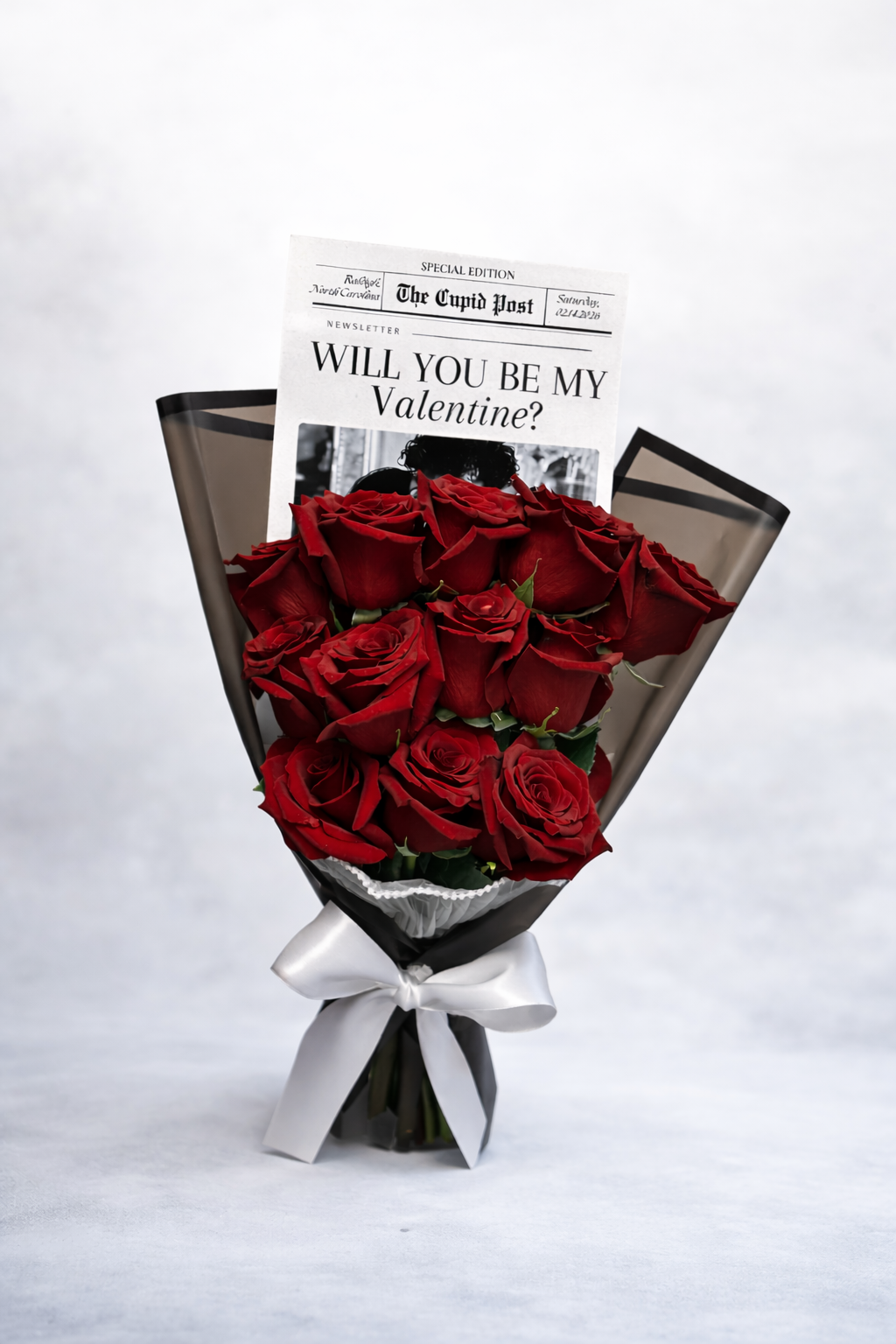 The Valentine Ask - 1 Dozen Roses