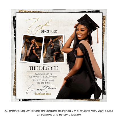 Printed Graduation Invitations